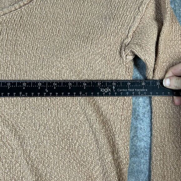 Aerie Sweater Womens Small Scoop Neck Neutral Pullover Minimalist Beachy - Picture 5 of 6